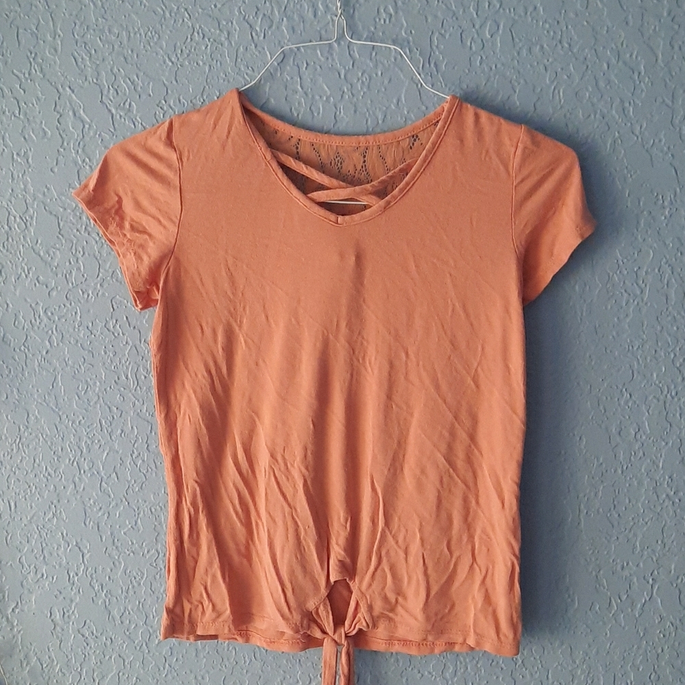Glitter Girl Lace Tie shirt